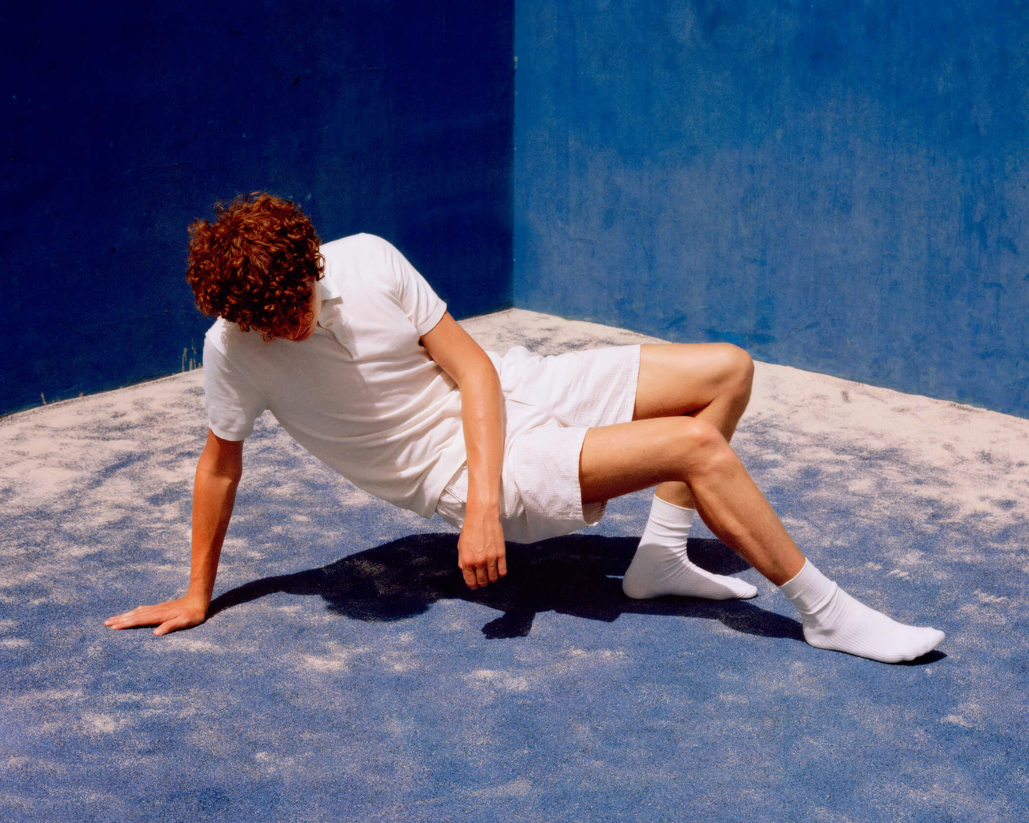 Jens in White with Blue, 2022 | Sander Coers, from Blue Mood (Al Mar)